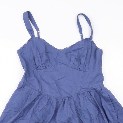 Hollister Womens Blue Cotton Playsuit One-Piece Size S Pullover
