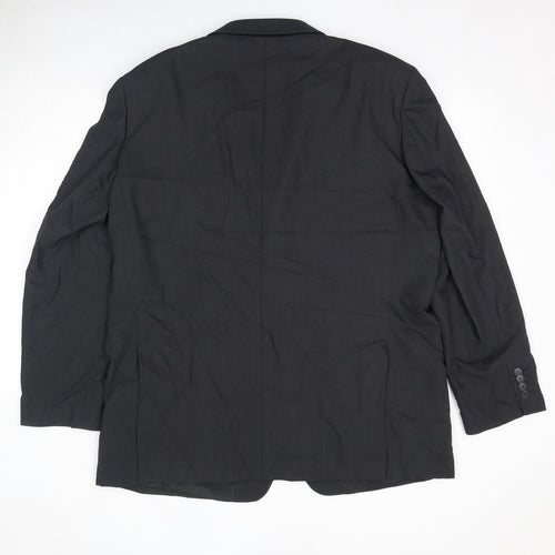 Marks and Spencer Mens Black Wool Jacket Suit Jacket Size 46 Regular