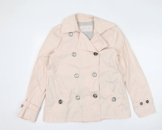 Zara Womens Pink Jacket Size M Button