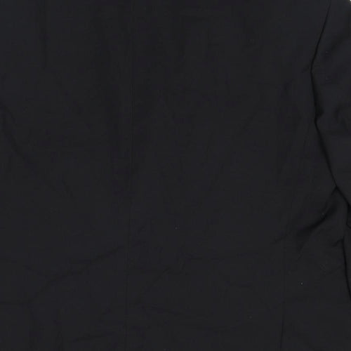 Greenwoods Mens Black Polyester Jacket Suit Jacket Size 44 Regular