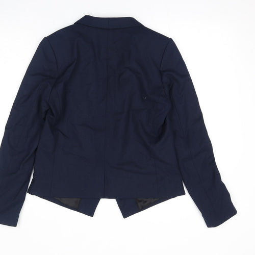 H&M Womens Blue Jacket Blazer Size 8