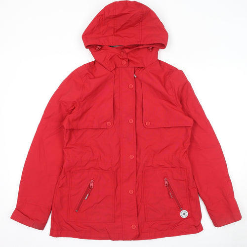Maine Womens Red Jacket Size 12 Zip