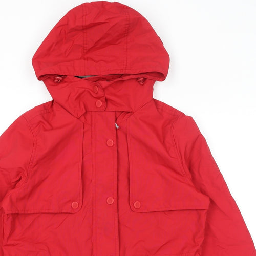 Maine Womens Red Jacket Size 12 Zip