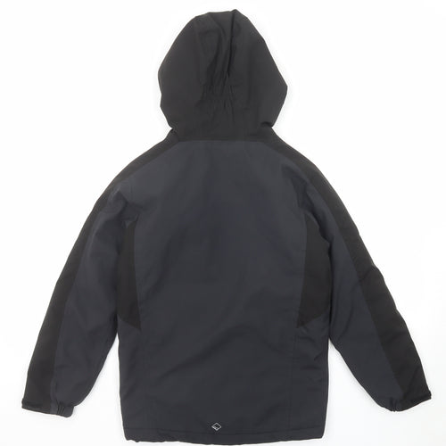 Regatta Boys Black Windbreaker Jacket Size 11-12 Years Zip
