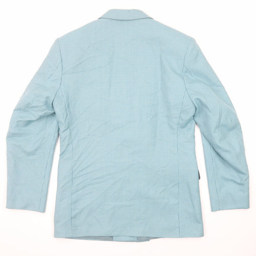 Calverley Mens Blue Wool Jacket Suit Jacket Size 38 Regular