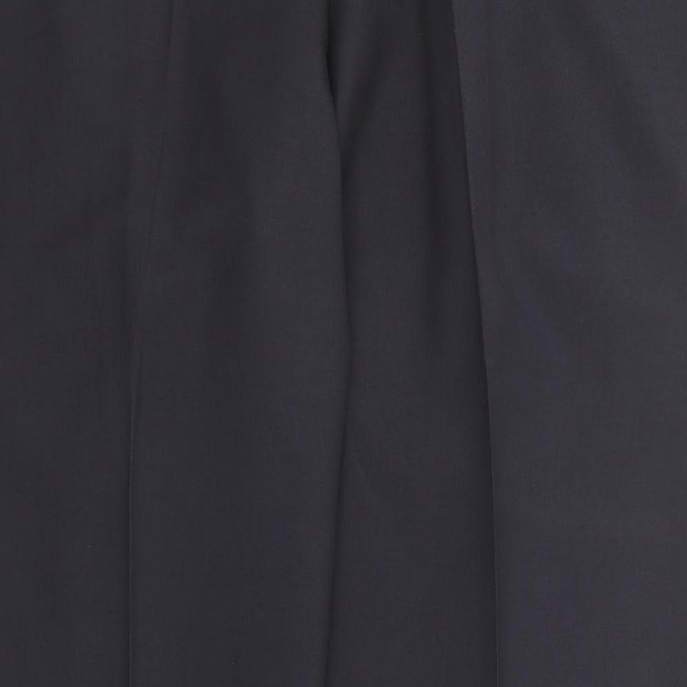 Marks and Spencer Mens Blue Polyester Dress Pants Trousers Size 44 in L31 in Regular Zip