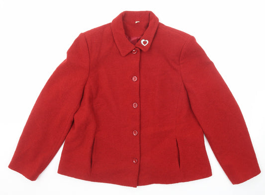 EWM Womens Red Jacket Size 20 Buckle