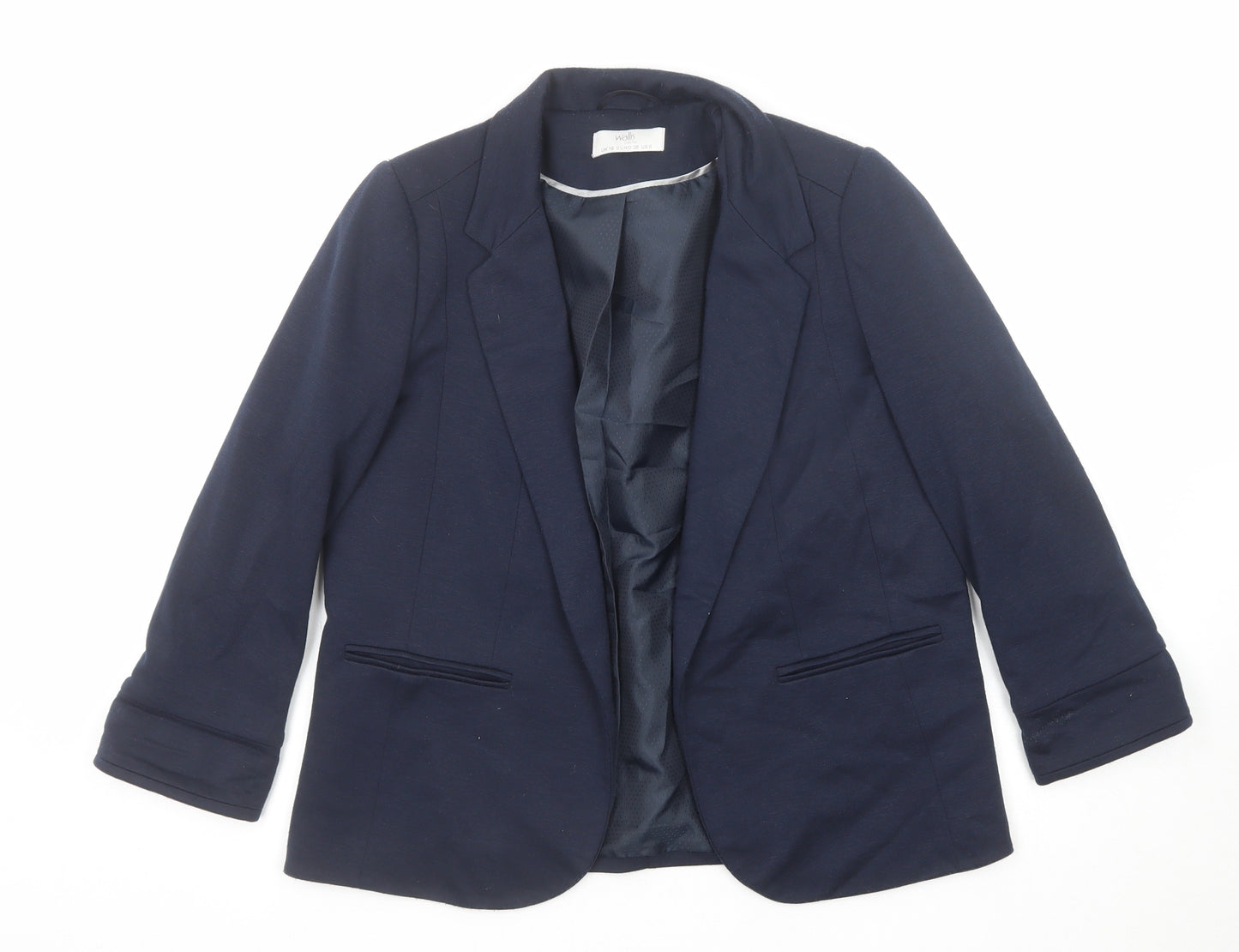 Wallis Womens Blue Jacket Blazer Size 10