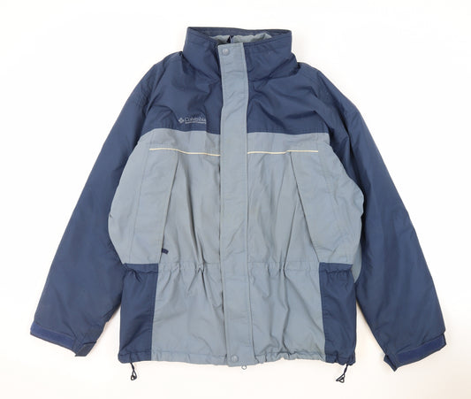 Columbia Mens Grey Windbreaker Jacket Size XL Zip