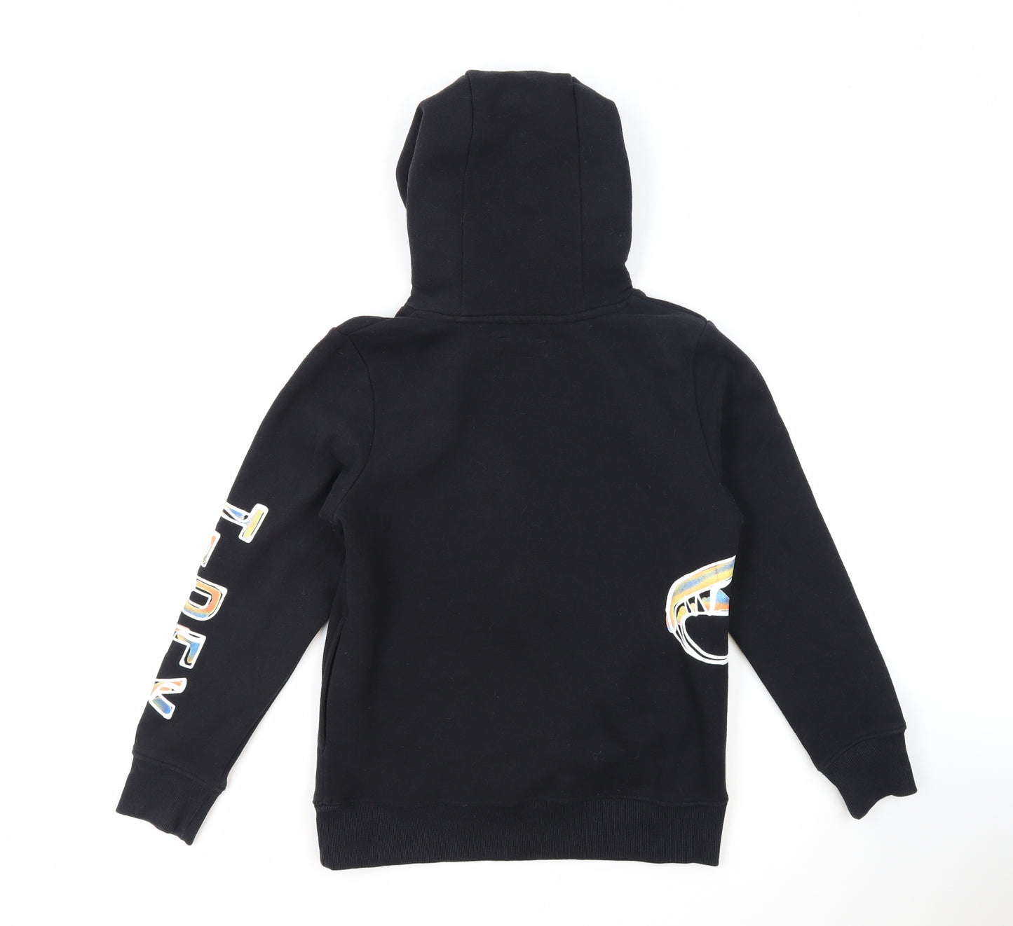 NEXT Boys Black Cotton Pullover Hoodie Size 10 Years Pullover - Dinosaur