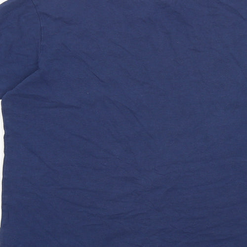 Hertha BSC Mens Blue Cotton T-Shirt Size S Round Neck