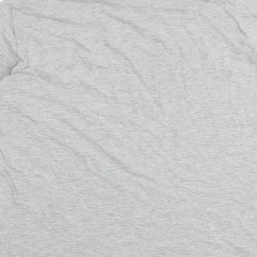 I SAW IT FIRST Womens Grey Polyester Basic T-Shirt Size M Round Neck - Malibu Bay Athletic
