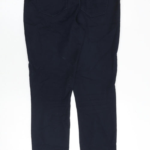 Wallis Womens Blue Cotton Skinny Jeans Size 10 Regular Zip