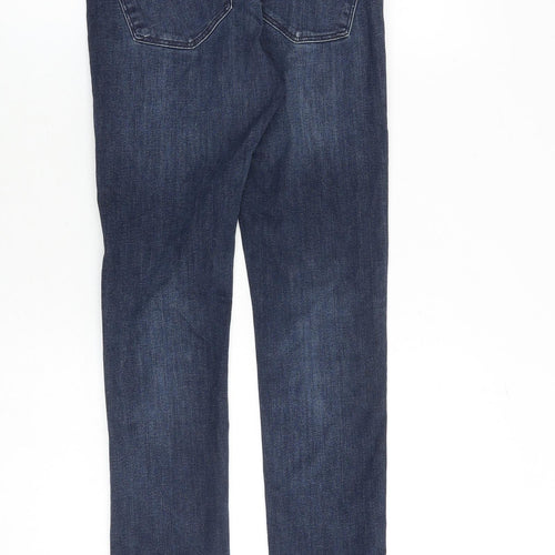H&M Womens Blue Cotton Skinny Jeans Size 28 in L30 in Slim Zip