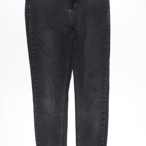 Superdry Womens Black Cotton Skinny Jeans Size 26 in L32 in Slim Zip