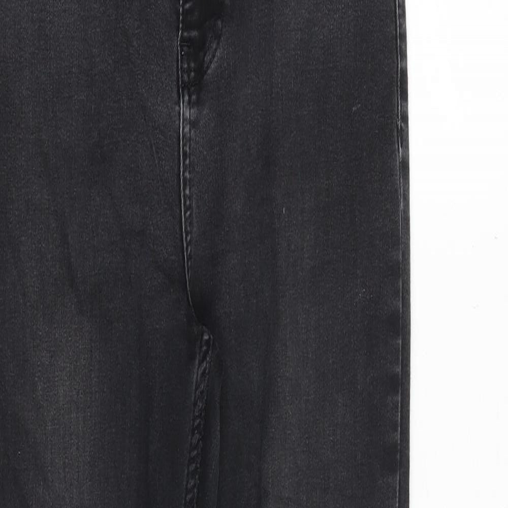 Superdry Womens Black Cotton Skinny Jeans Size 26 in L32 in Slim Zip