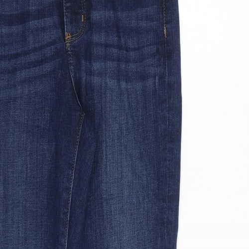 LOFT Womens Blue Cotton Skinny Jeans Size 6 Regular Zip