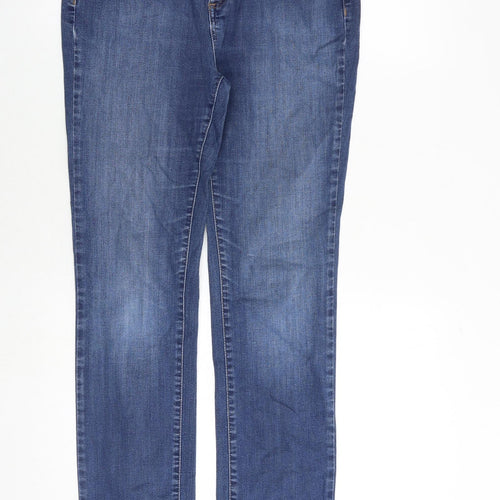 Per Una Womens Blue Cotton Skinny Jeans Size 30 in Regular Zip