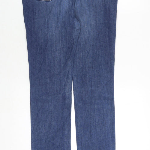 Per Una Womens Blue Cotton Skinny Jeans Size 30 in Regular Zip