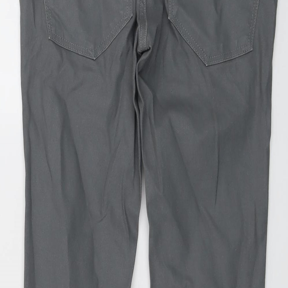 Zara Mens Grey Cotton Skinny Jeans Size 31 in L32 in Regular Button