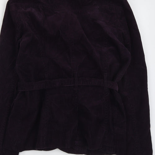 H&M Womens Purple Jacket Blazer Size 16 Button