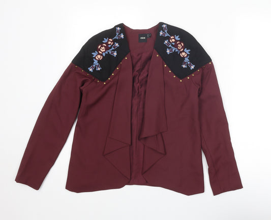 ASOS Womens Purple Jacket Blazer Size 6 - Waterfall