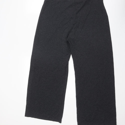 Per Una Womens Grey Viscose Trousers Size 16 Regular