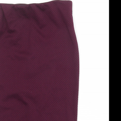 FOREVER 21 Womens Purple Polyester Bandage Skirt Size S