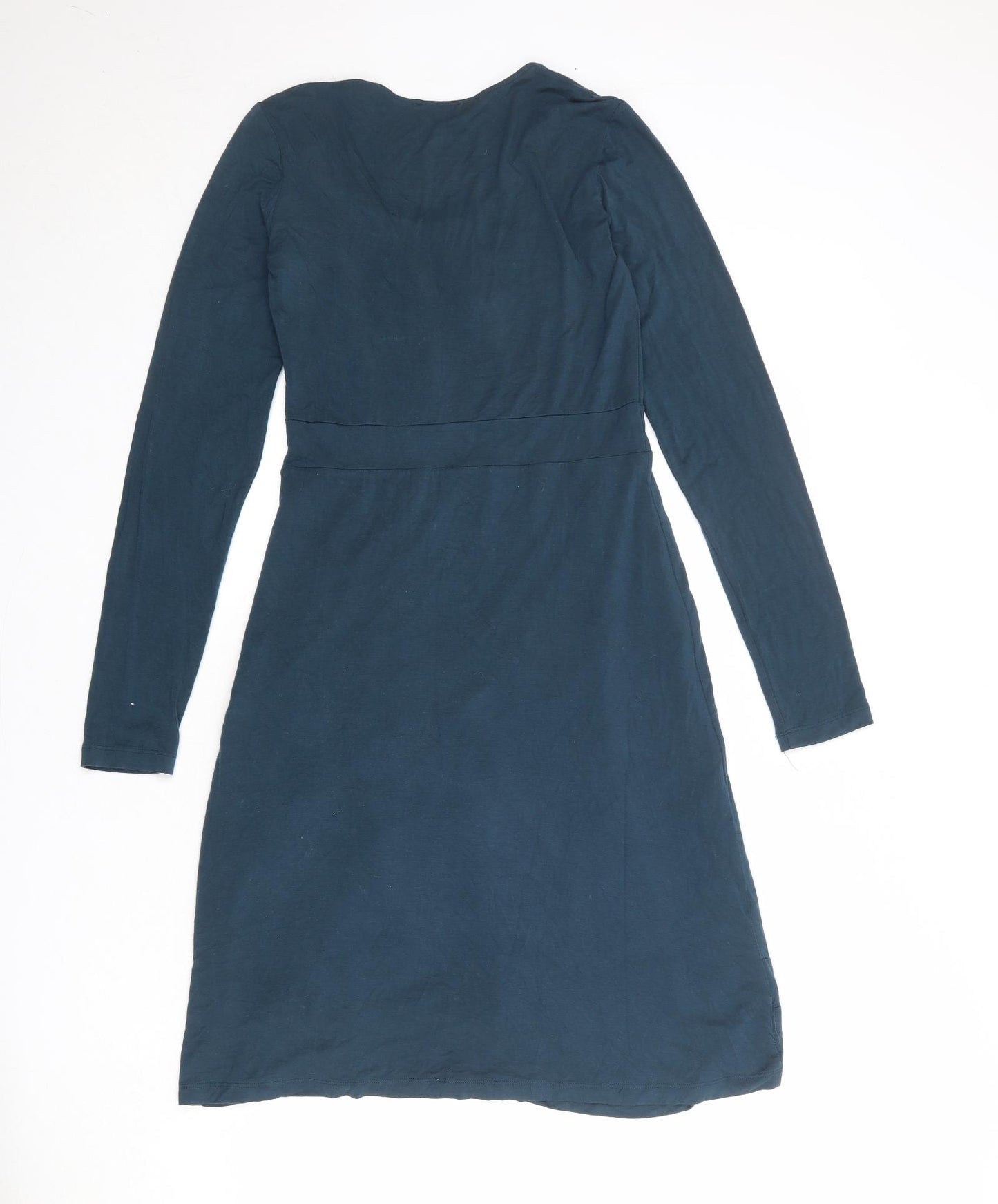 Sandwich Womens Blue Viscose Jumper Dress Size S Round Neck Pullover