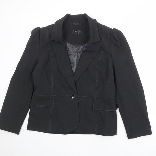 BHS Womens Grey Polyester Jacket Blazer Size 16