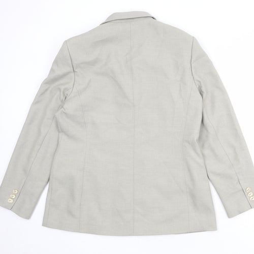 Debenhams Womens Grey Polyester Jacket Blazer Size 14