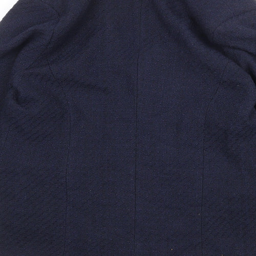 Lipsy Womens Blue Jacket Blazer Size 14 Button