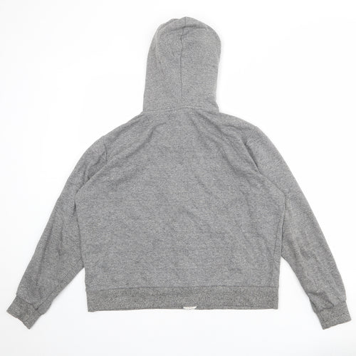 Divided by H&M Womens Grey Cotton Full Zip Hoodie Size L Zip