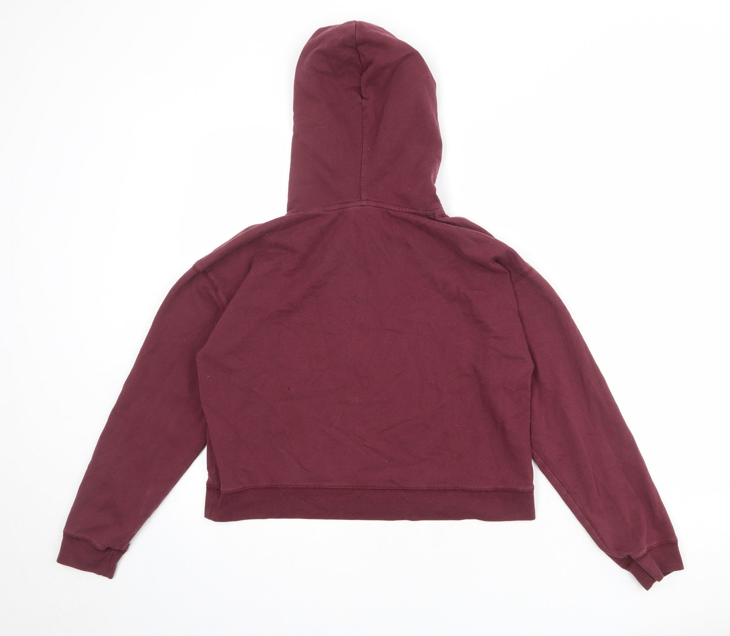 Jack Wills Womens Red Cotton Pullover Hoodie Size 10 Pullover