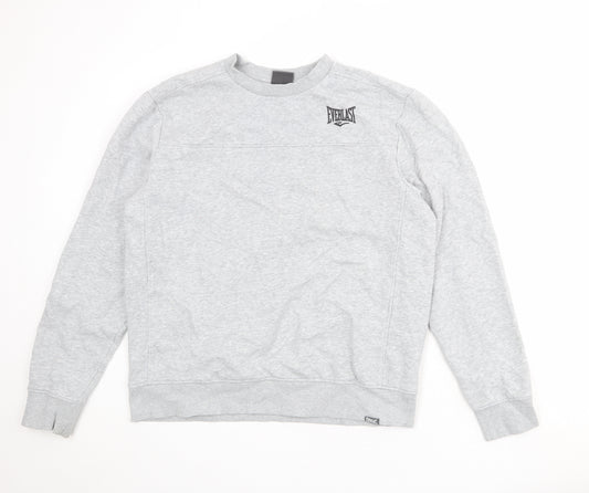 Everlast Mens Grey Cotton Pullover Sweatshirt Size XL