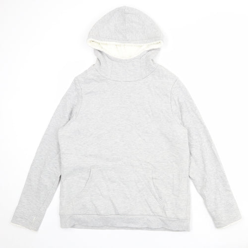 Crane Womens Grey Cotton Pullover Hoodie Size L Pullover