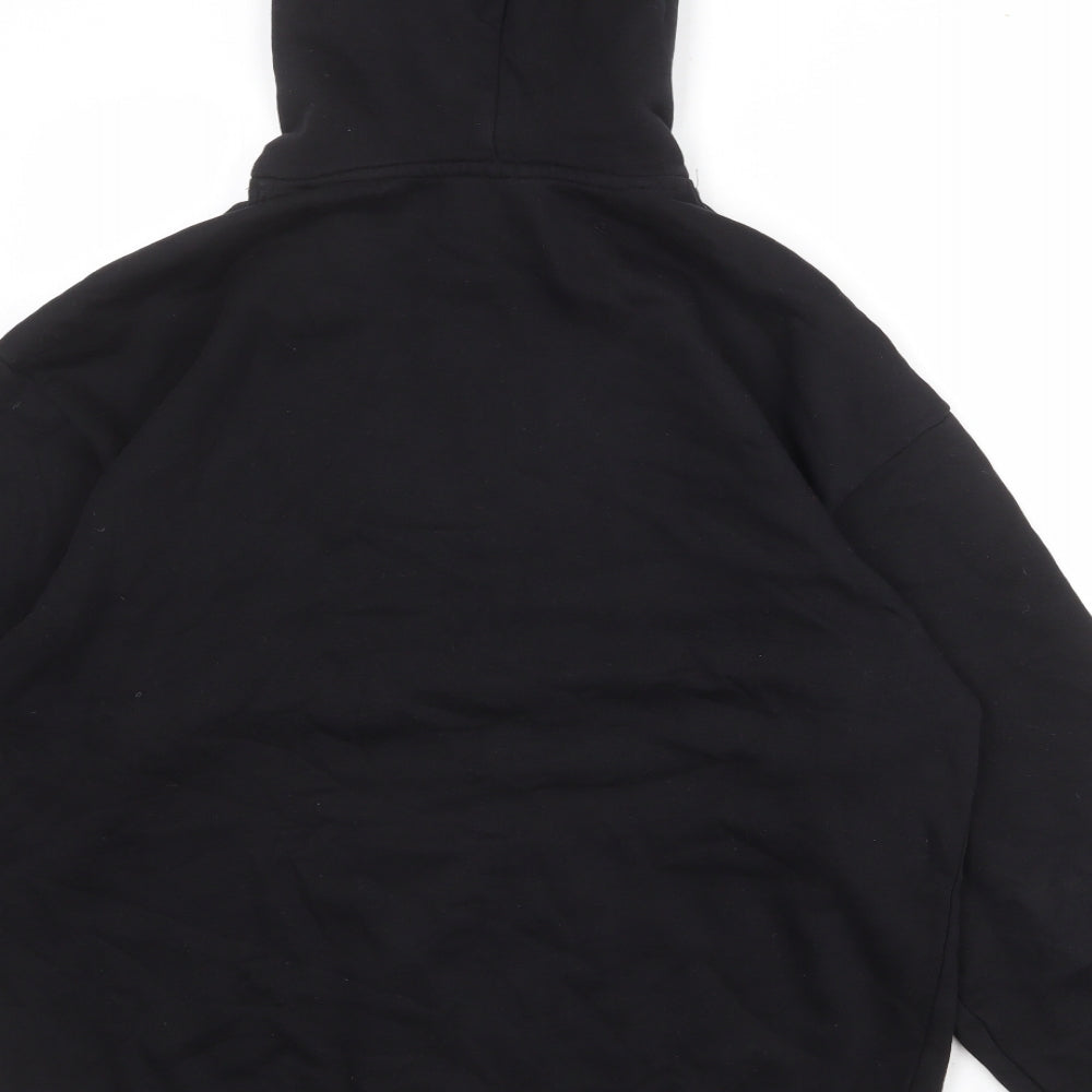 Weekday Mens Black Cotton Pullover Hoodie Size XS