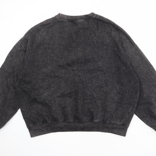 Pull&Bear Womens Grey Cotton Pullover Sweatshirt Size S Pullover - Île De La Cité