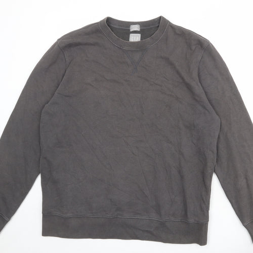 Gap Womens Grey Cotton Pullover Sweatshirt Size L Pullover
