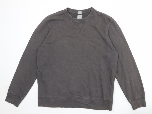 Gap Womens Grey Cotton Pullover Sweatshirt Size L Pullover