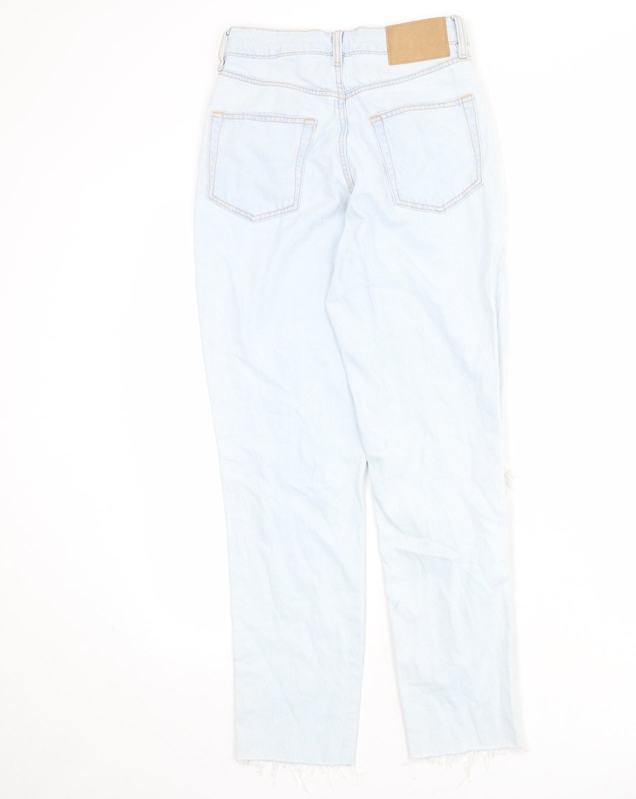 Divided by H&M Womens Blue Cotton Mom Jeans Size 6 Regular Button