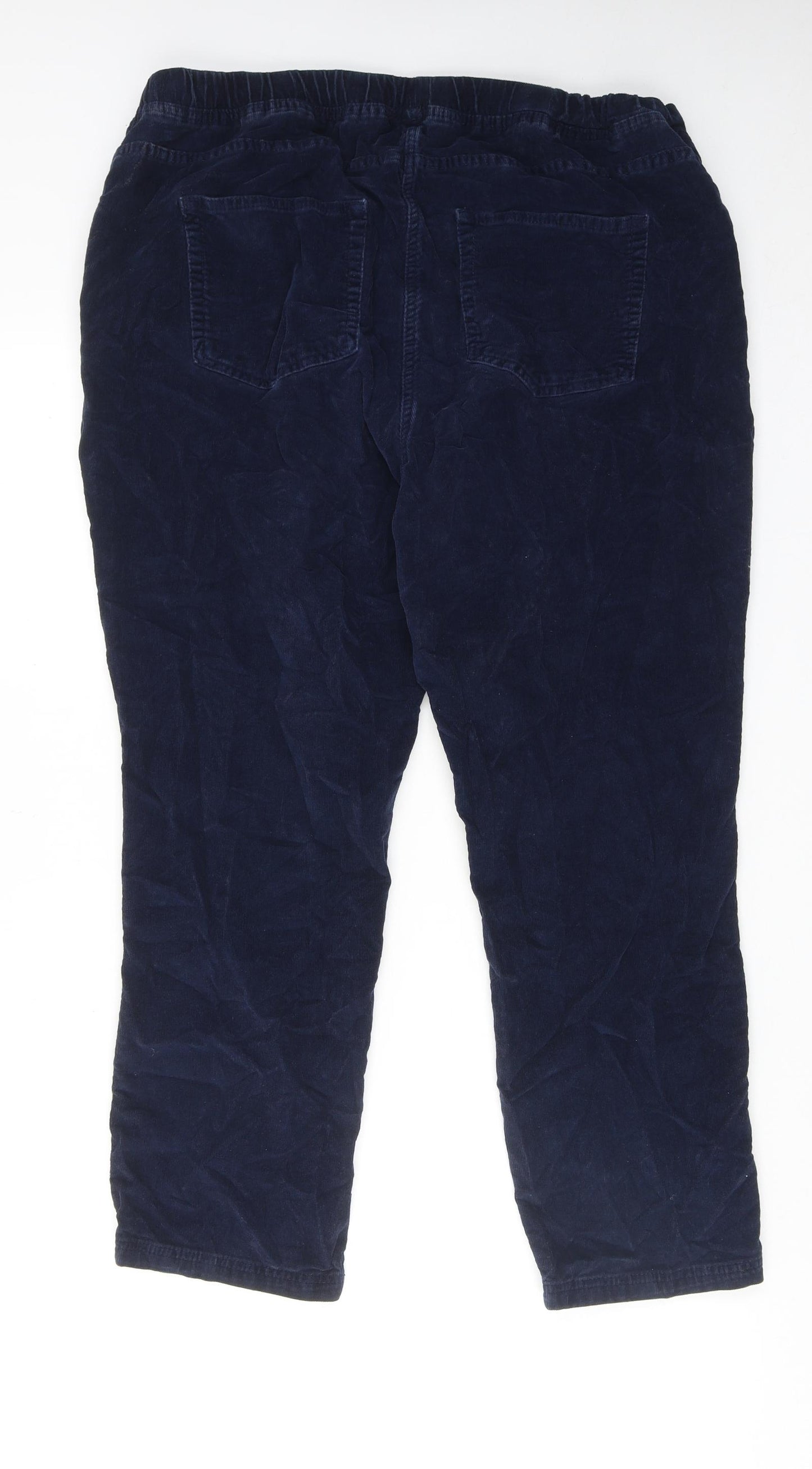 Damart Womens Blue Cotton Trousers Size 18 Regular