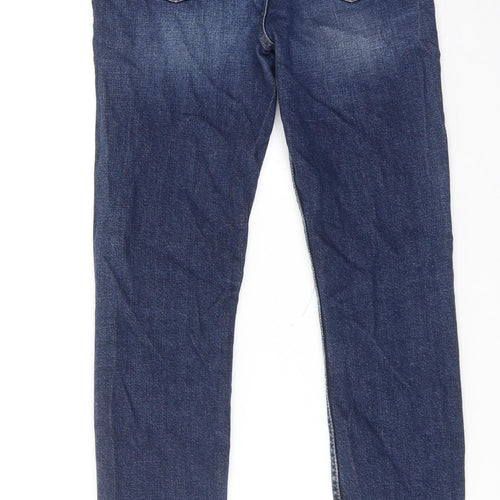 RE/DONE Womens Blue Cotton Skinny Jeans Size 25 in Regular Button
