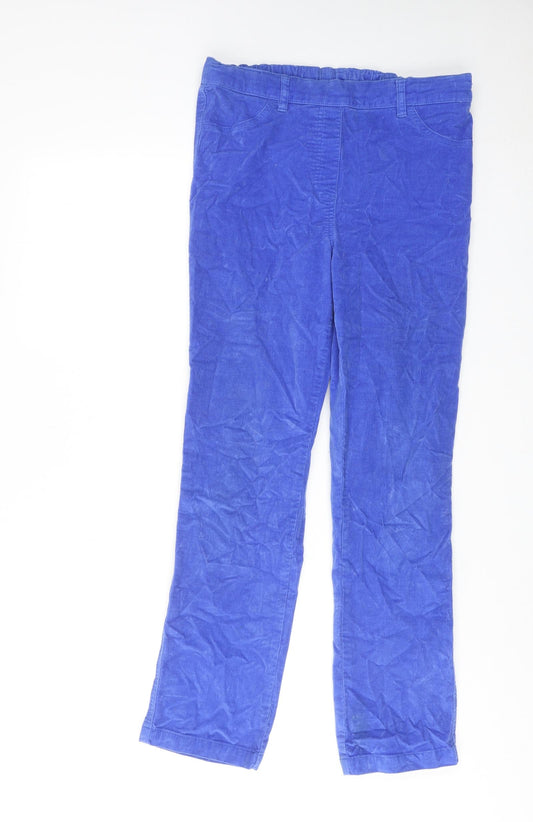 Cotton Traders Womens Blue Cotton Trousers Size 12 Regular