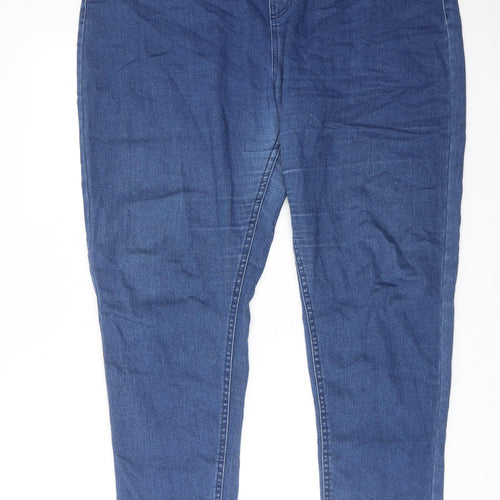 Select Womens Blue Cotton Jegging Jeans Size 18 Regular