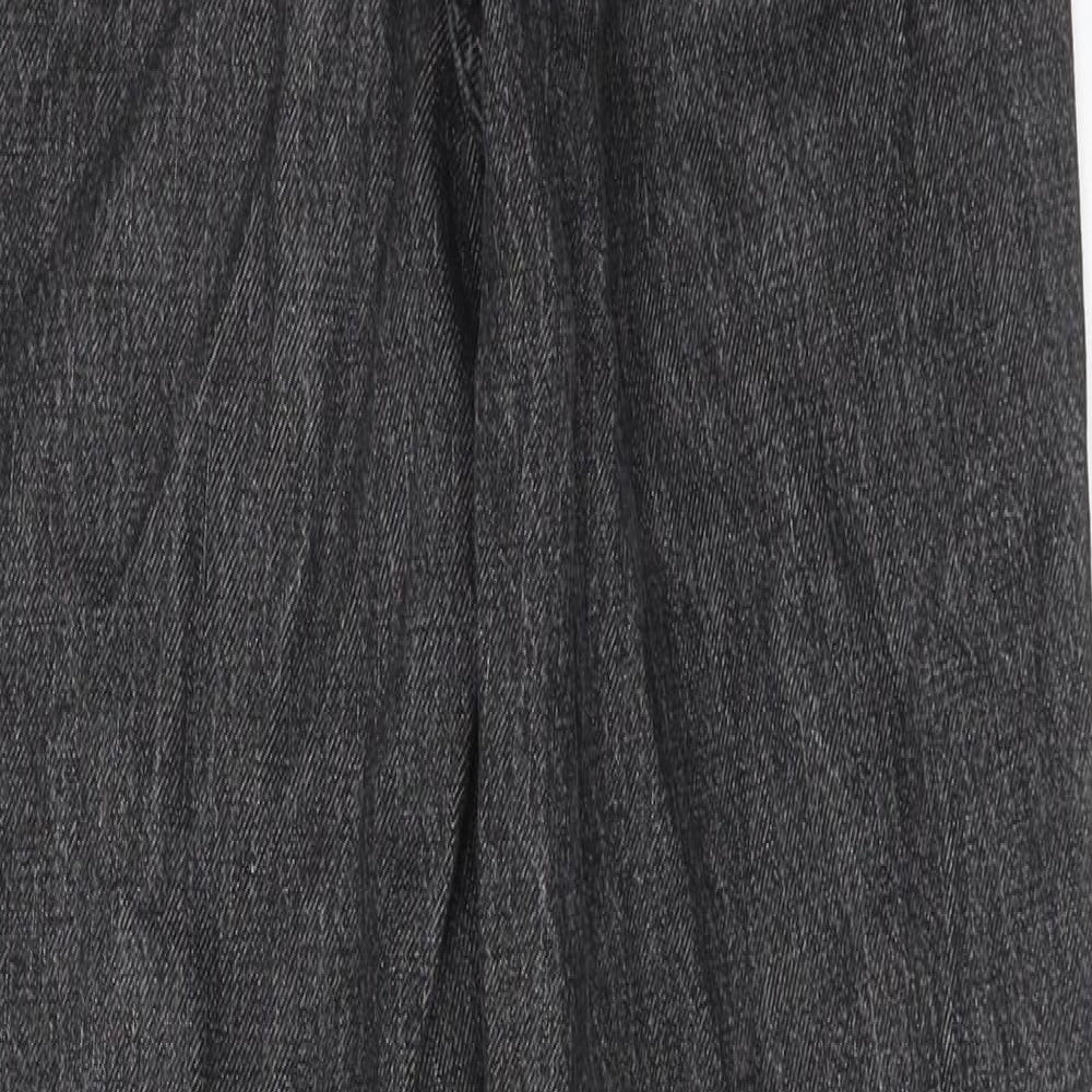 Topshop Womens Grey Cotton Mom Jeans Size 25 in L32 in Regular Zip