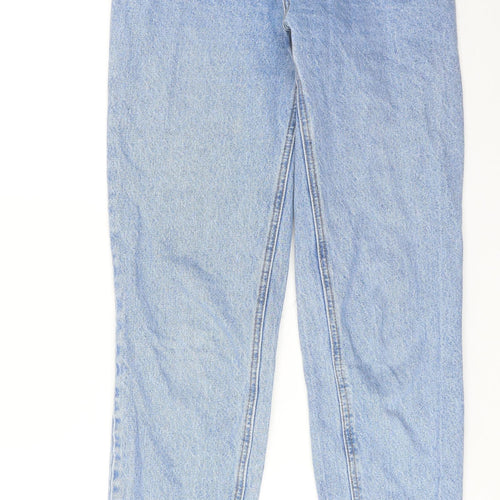 J.galt Womens Blue Cotton Straight Jeans Size M Regular Zip