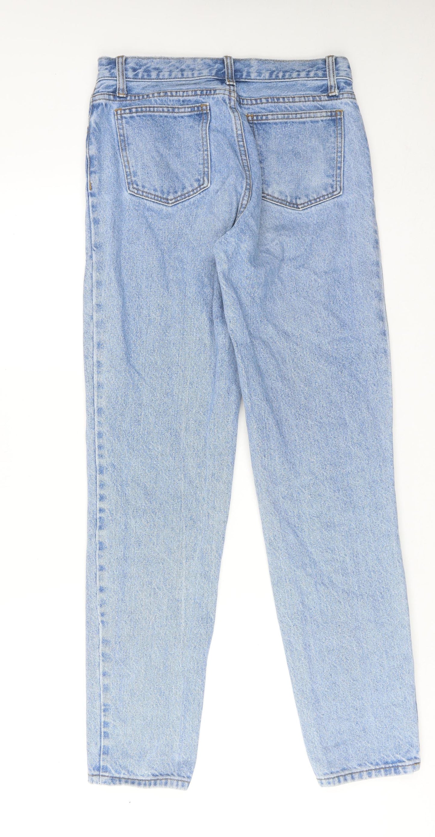 J.galt Womens Blue Cotton Straight Jeans Size M Regular Zip