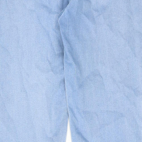 DASH Womens Blue Cotton Skinny Jeans Size 12 Regular Zip