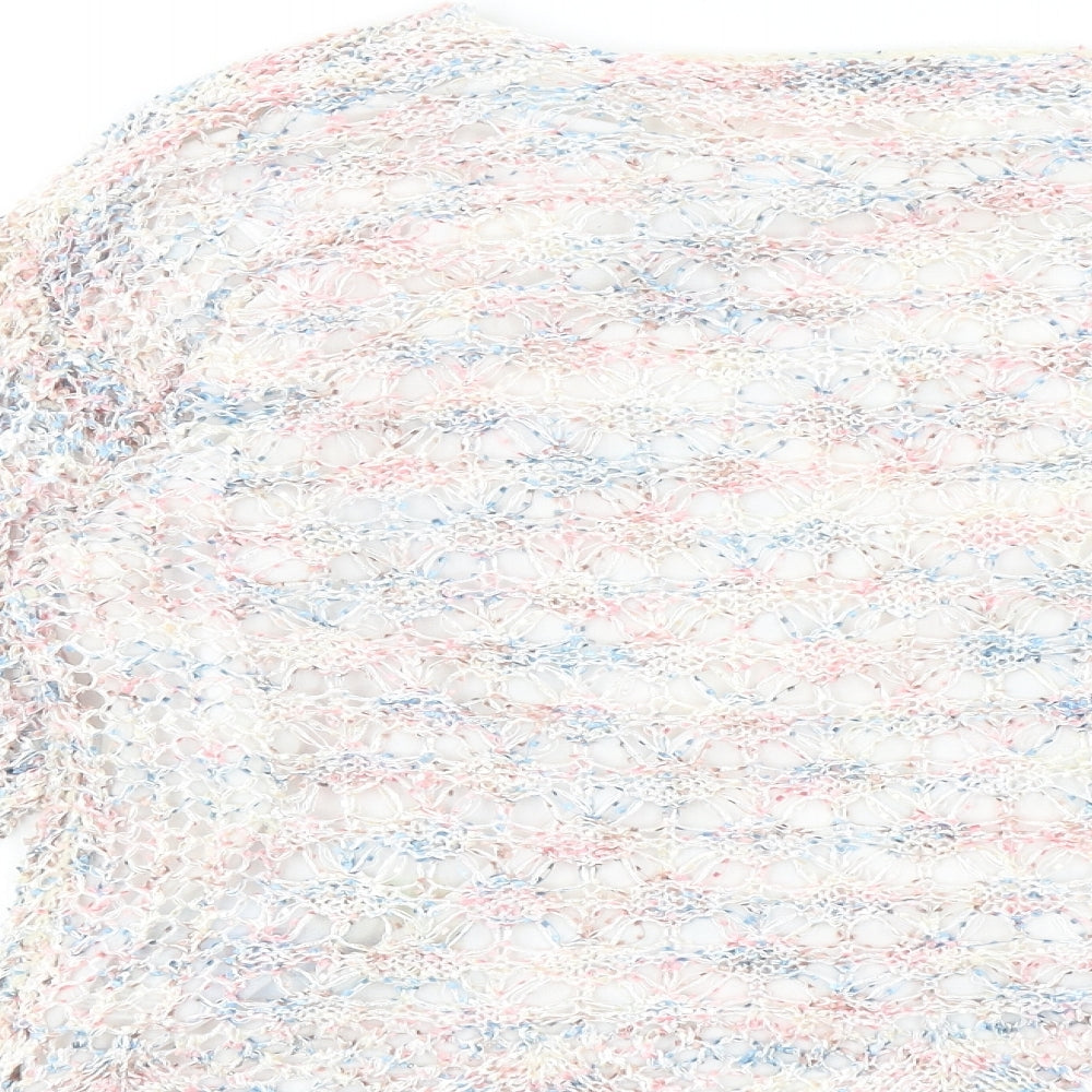 BASSINI Womens Multicoloured Round Neck Polyester Pullover Jumper Size M